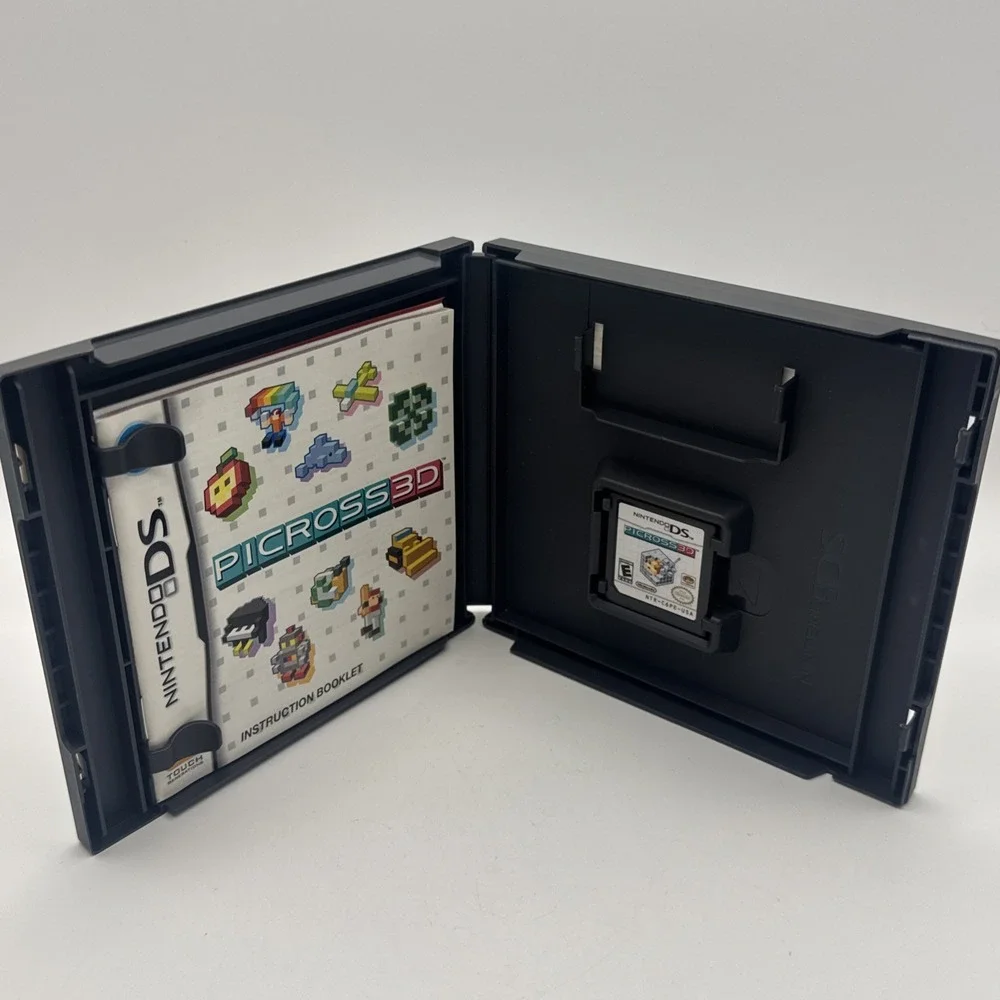 PICROSS 3D PUZZLES NINTENDO DS VIDEO GAME TESTED CIB NEW OPEN BOX